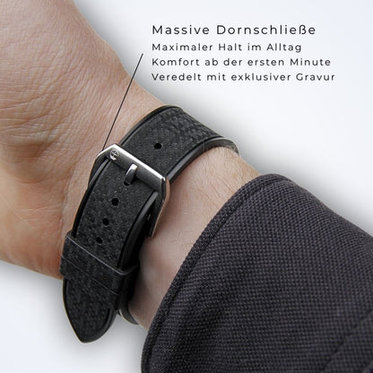 Panthera FKM Schwarz – Uhrenarmband
