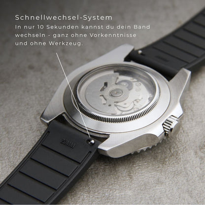Panthera FKM Schwarz – Uhrenarmband